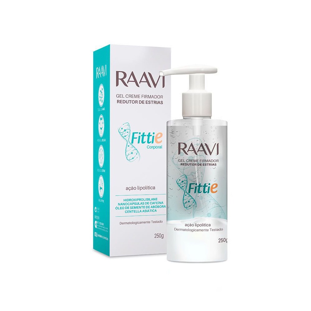 Gel Creme Firmador Redutor de Estrias Raavi Fittie Corporal
