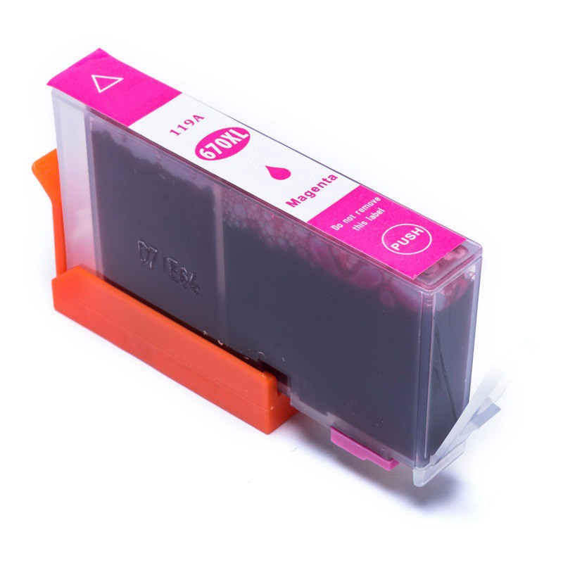 Cartucho Magenta 670xl 670 Xl Compatível Para Impressora HP Deskjet Ink Advantage  4615 4625 5525 3525