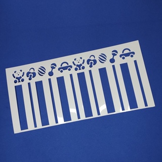 Stencil para Pintura Barrado Infantil 15x30cm em Oferta na Shopee