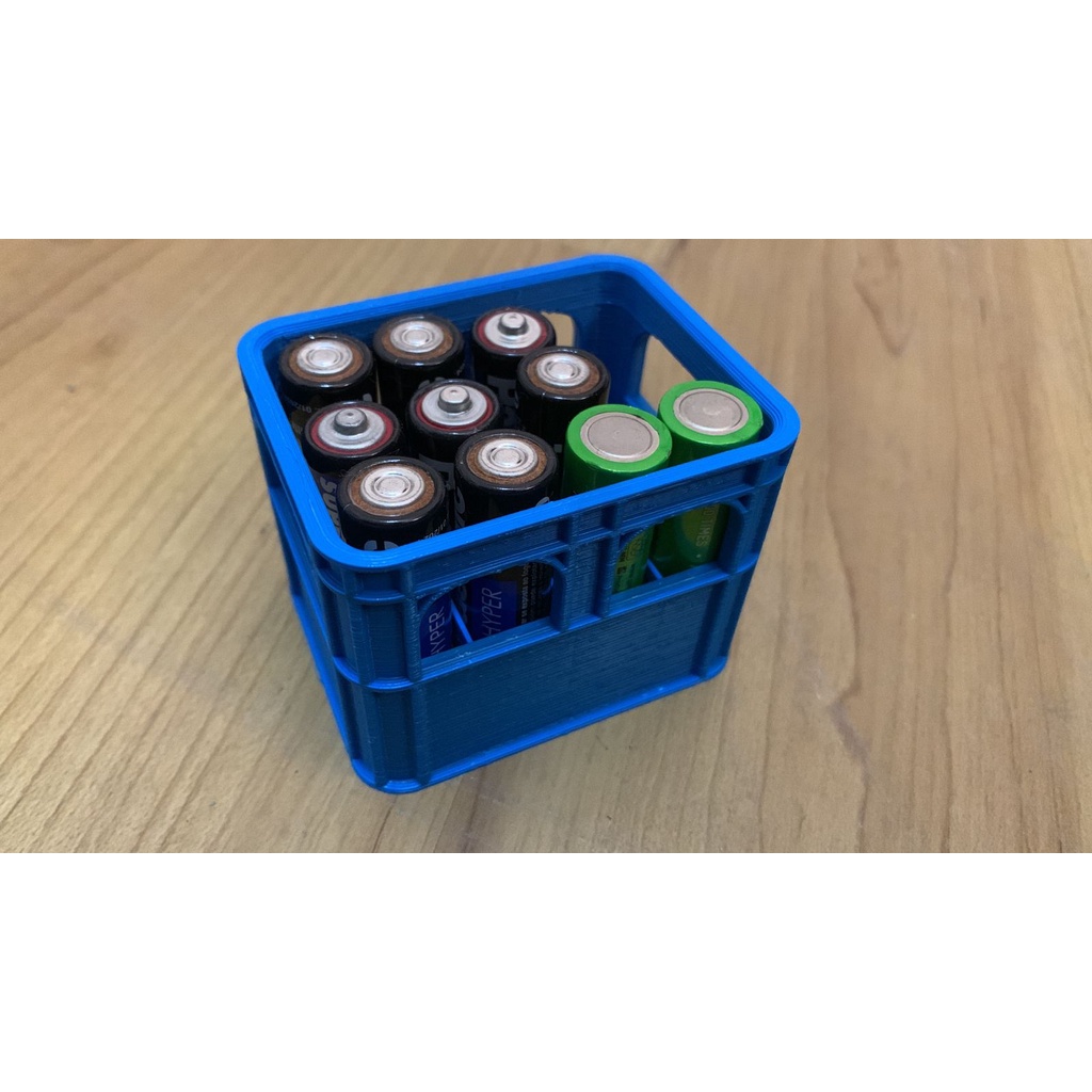 Porta Pilh AA, AAA ou 18650 Organizador Mini Engradado De Bebidas