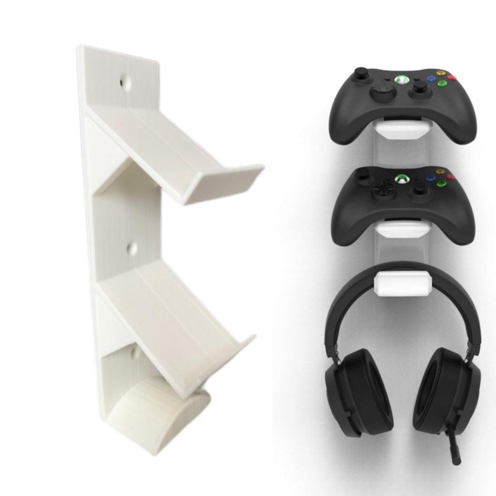 Suporte De Parede P/ 2 Controles Xbox One e Headset Organização