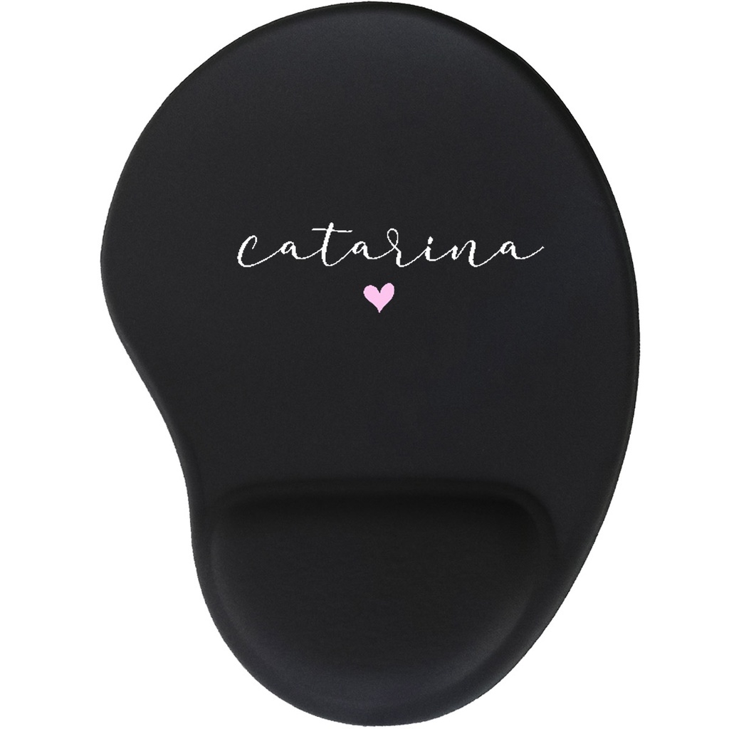 Mouse pad Preto com nome modelo gota mousepad  apoio ergonômico  macio em Oferta na Shopee
