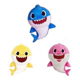 Pelúcia Baby Shark 3 Cores Musical - Baby Tubarão 25 cm