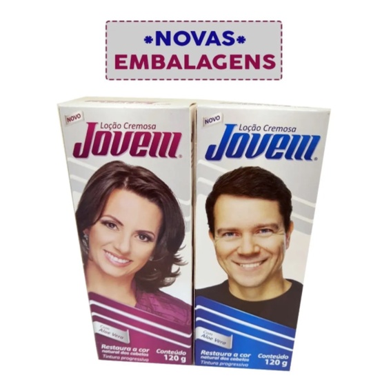 Tinta Para Cabelo Loção Cremosa Jovem Homem/Mulher