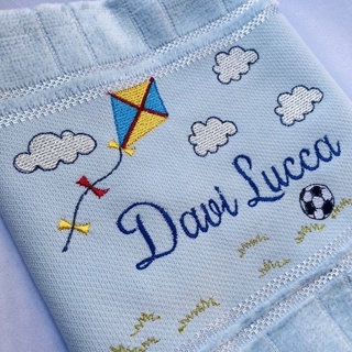 Toalha Bordada Persobalizada Pipa Bola Futebol em Oferta na Shopee