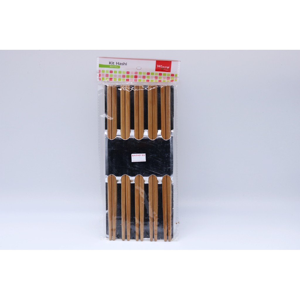 Kit Hashi Bambu da Marca Wincy Japa Comida Japonesa