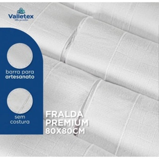 FRALDA PREMIUM 80X80cm COM BARRA PARA PINTURA/BORDADO - VALLETEX em Oferta na Shopee