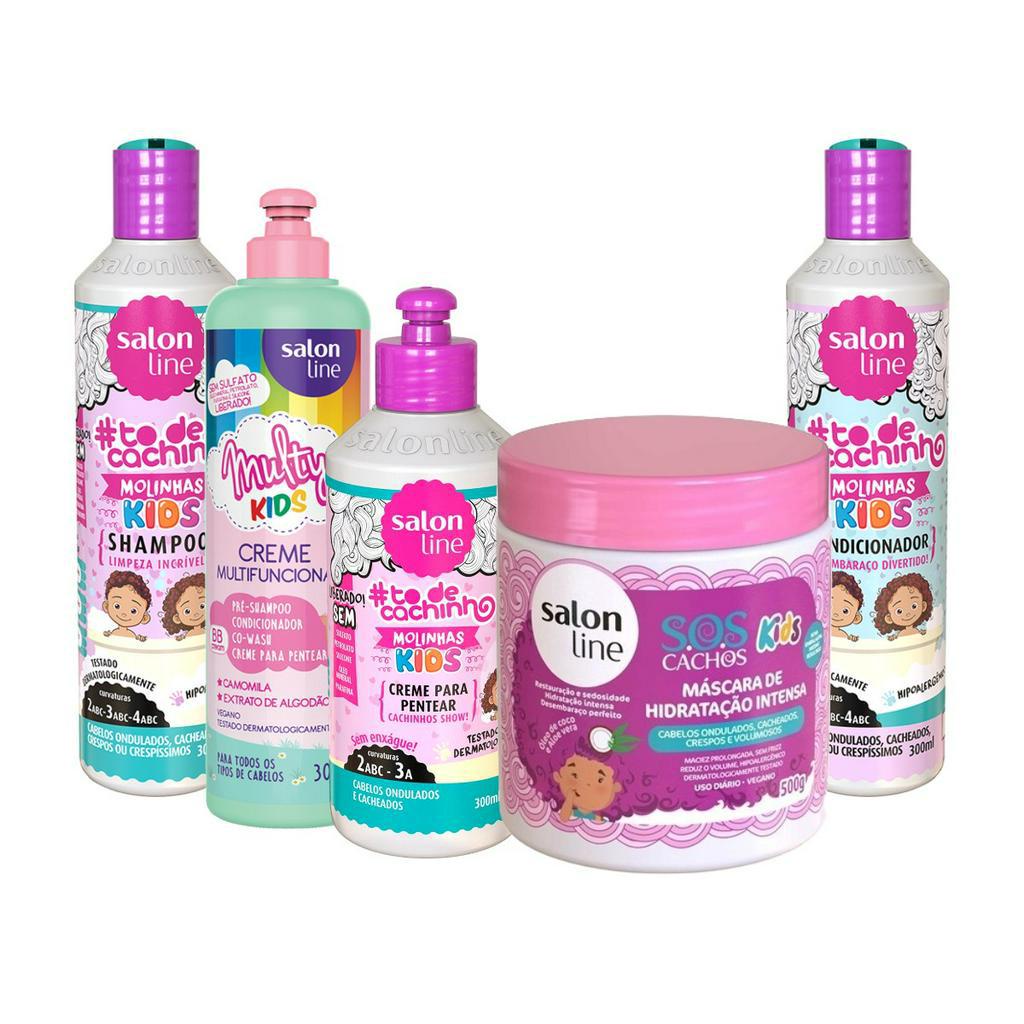 Kit Salon Line Infantil To De Cacho Kids Mascara Sos Kids Multy Kids Shopee Brasil