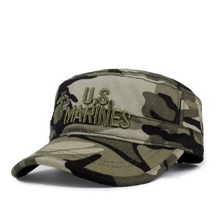 Novos Fuzileiros Navais Americanos 3D Chapéus Militares Bordados Homens Mulheres Camuflagem De Bonés Planos Corpos De Algodão De Boa Qualidade Chapéu Camuflado