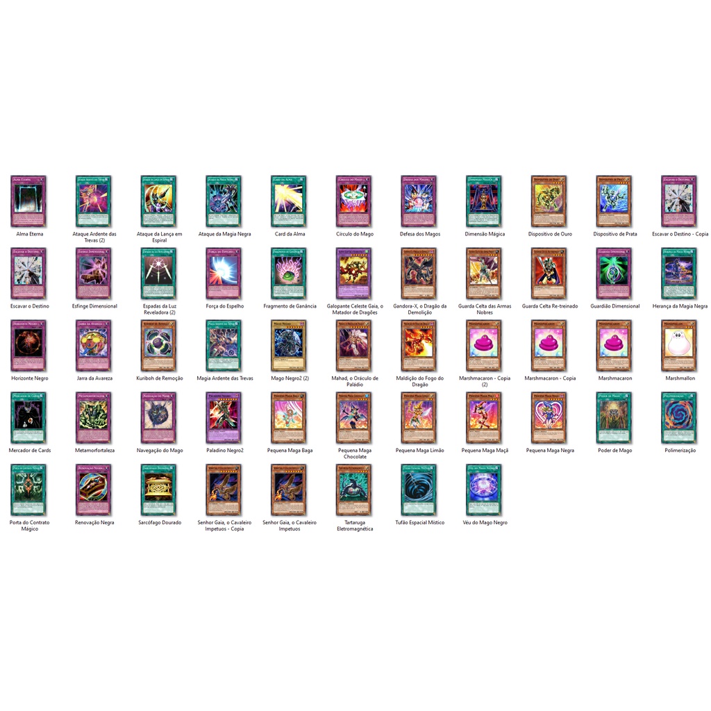 Cartas Yugioh - Deck Yugi Filme Lado Negro das Dimensões 52 cartas ORICA TCG Yu-Gi-Oh
