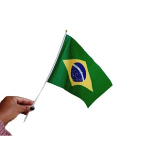 Bandeira de mão do Brasil 21x29cm em Oferta na Shopee
