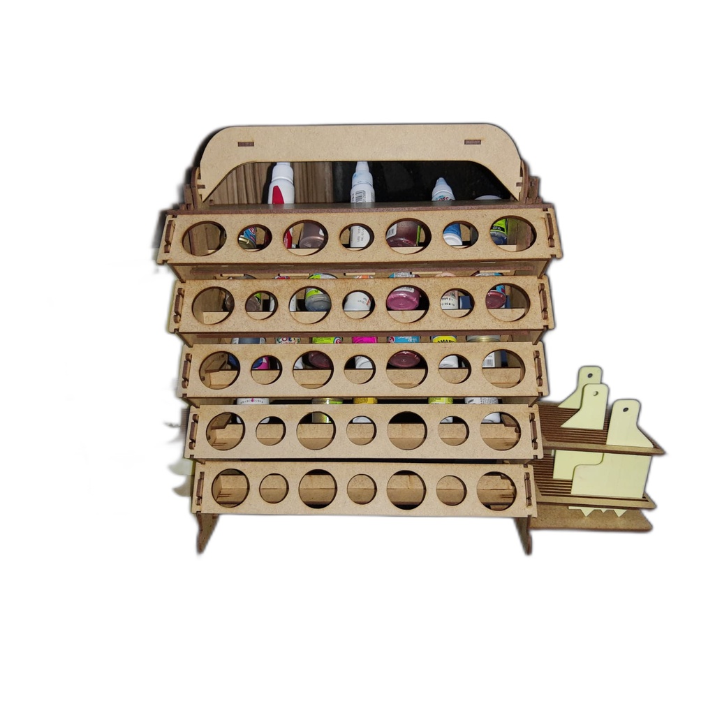 Suporte Organizador Porta Corante Color Liquid Gel em MDF Condimento