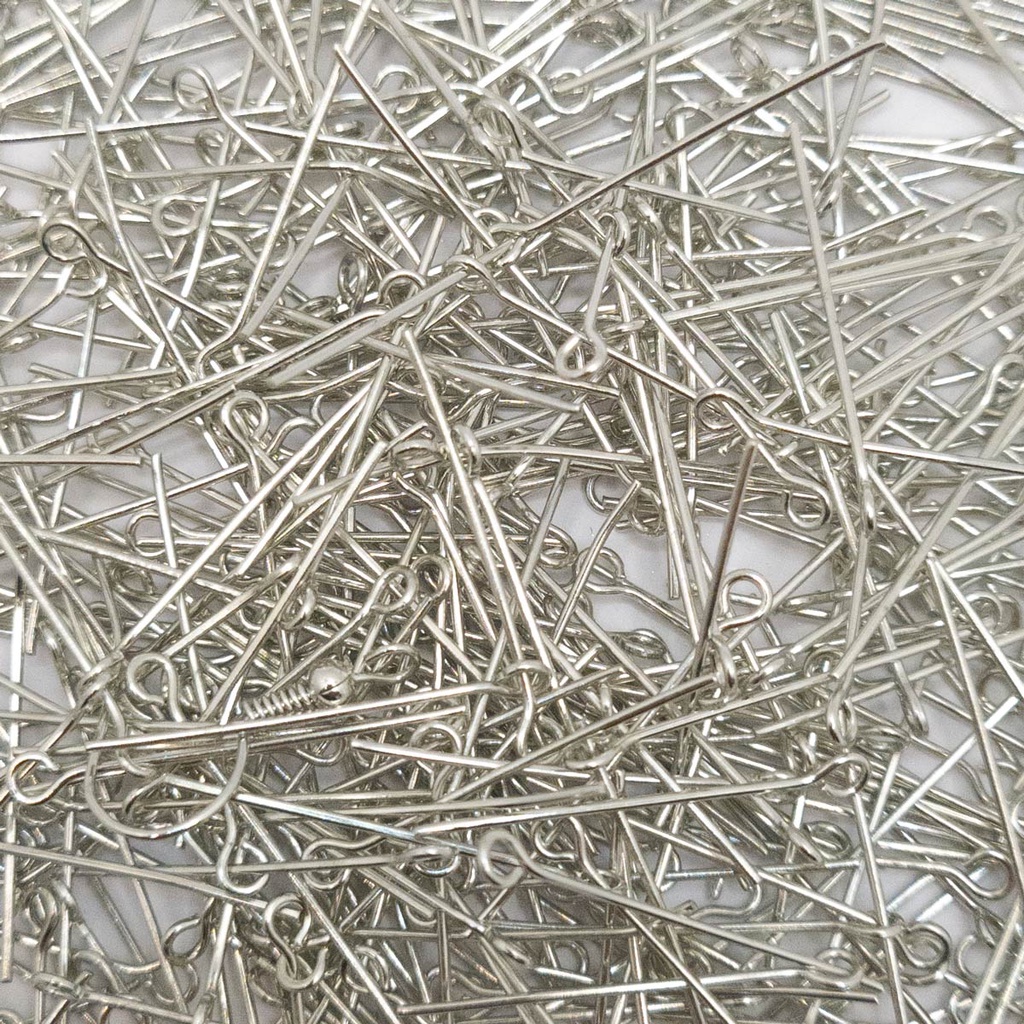 Alfinete Contra Pino Metal Níquel 30mm 1000pçs 150g