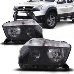 Farol Duster 2012 2013 2014 2015 Foco Duplo Máscara Negra
