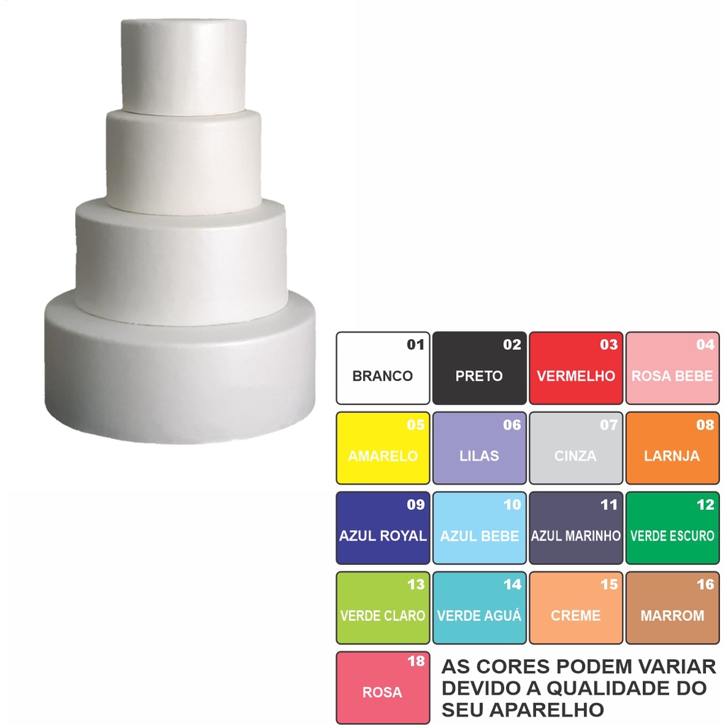Bolo Cenográfico 4 Andar Pronto Para Decorar Maquete de Isopor Moldado Em Eva Sem Emenda Top em Oferta na Shopee