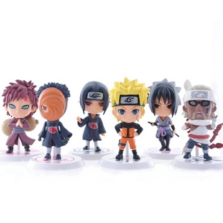 Gamma 12peças/Kit Naruto Sasuke Bonecas Action Figures Sakura Itachi Kakashi Gaara Jiraiya Colecionáveis Model