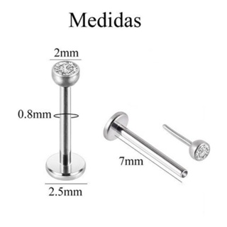 Piercing Cartilagem Australiano Push Titanio Pin Push Mini ponto de luz zircônia em Oferta na Shopee