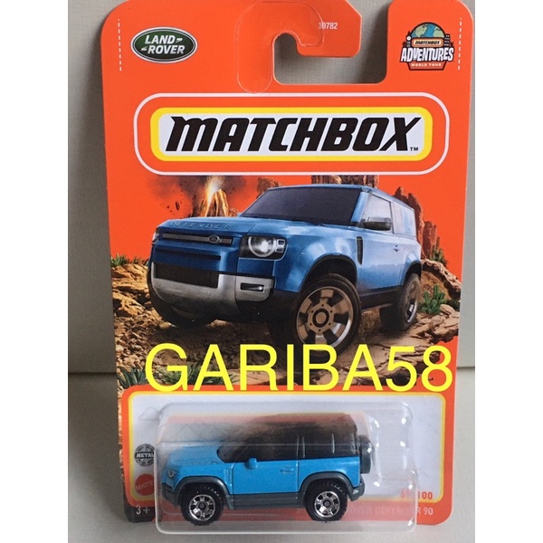MATCHBOX 2020 LAND ROVER DEFENDER 90 ADVENTURES WORLD TOUR 2022 GARIBA58