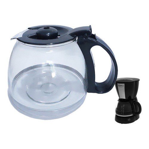 Jarra Copo De Cafeteira Britânia Cp30 Preta Vidro Forte