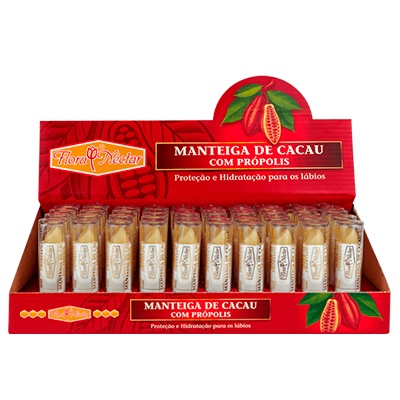 Manteiga De Cacau Com Propolis 50x1 Flora néctar - Protetor Labial
