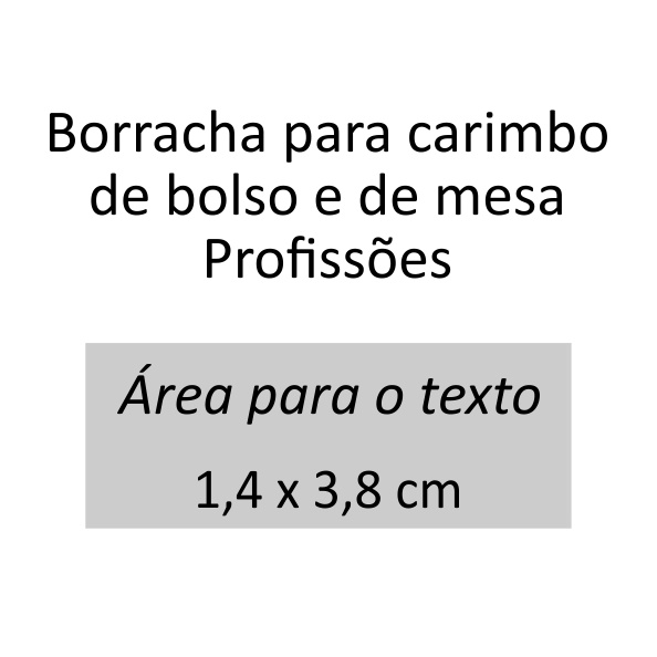 Borracha Para Carimbo De Profiss O Shopee Brasil