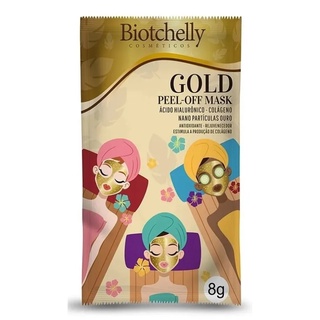 Máscara Skin Care Peel Off Gold - Biotchelly - Promo
