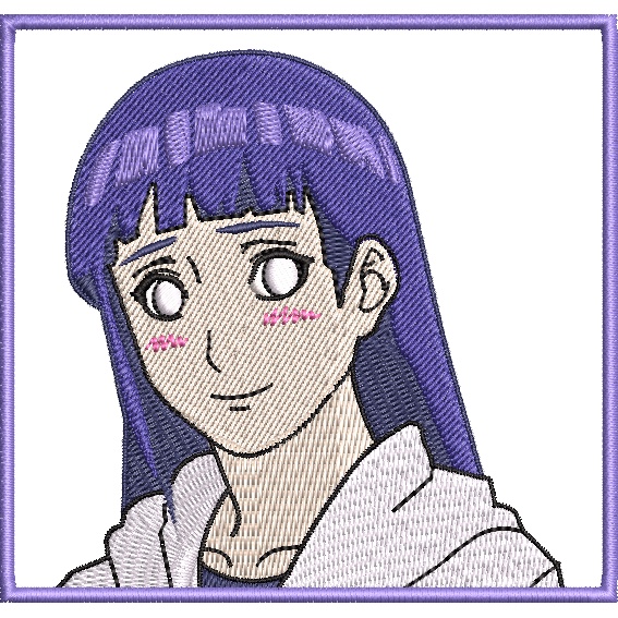 patch hinata hyuuga naruto shippuden personagens patch 9 cm bordados de anime manga termocolante