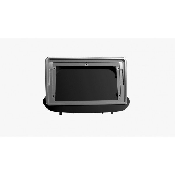 Moldura p/ Tela 9" GM Onix 2021 Preto Fosco com Friso Prata - Fiamon em Oferta na Shopee