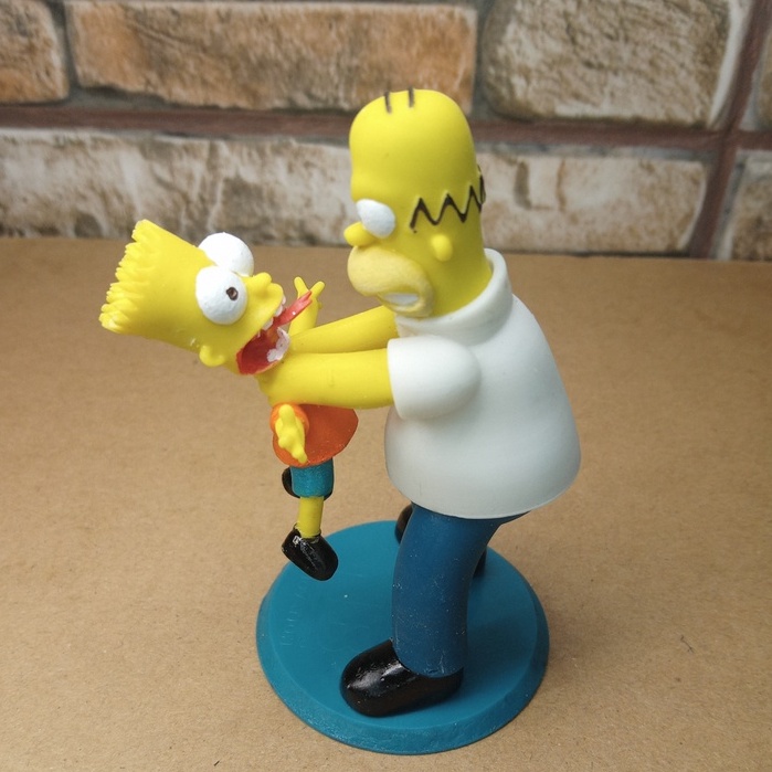 Homer e Bart Simpsons -Decoração
