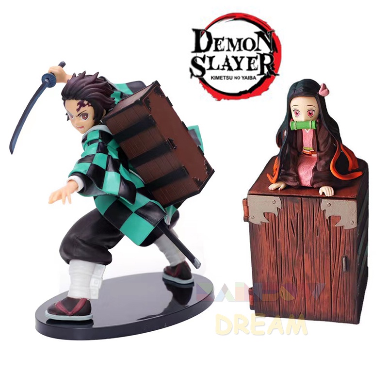 Demon Slayer Figuras Anime Personagem Modelo Kamado Tanjirou Nezuko