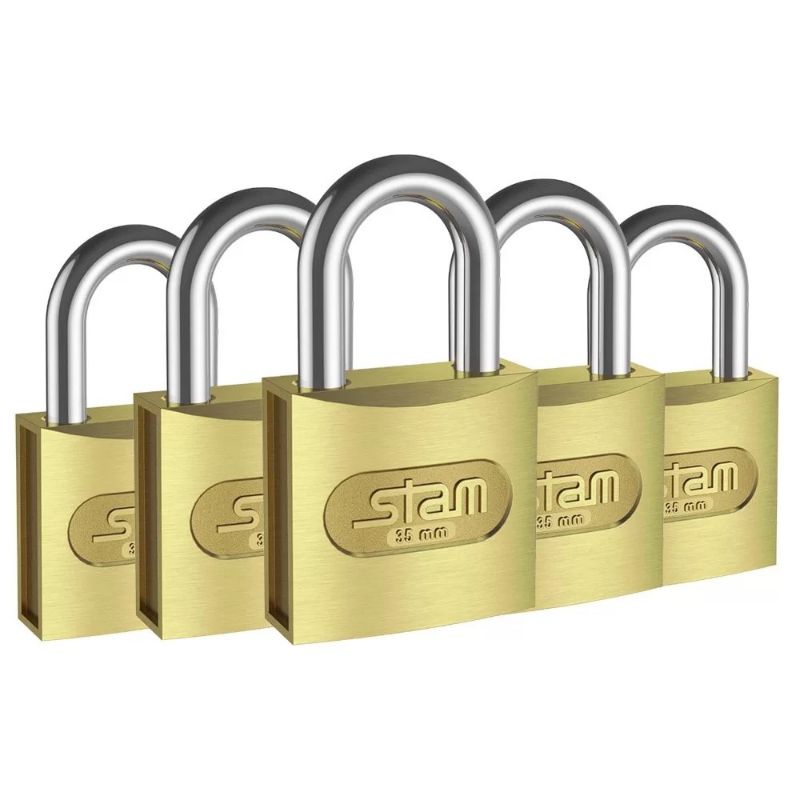 Cadeado de Segurança Stam Original Zamac Latonado