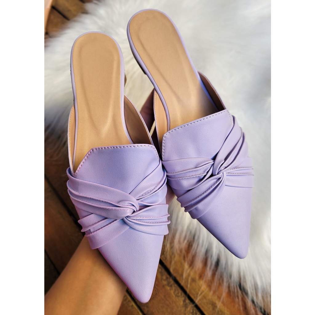 Mule Feminina Sapato Rasteira Sandália Feminino Bico Fino Rasteirinha Sapatilha Confortável Scarpin Original Promoção