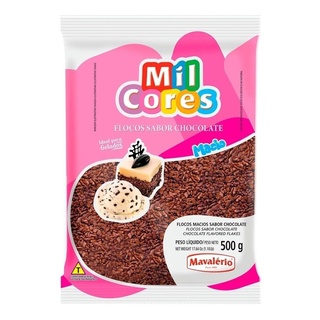 Granulado Confeito Flocos Macio Chocolate 500g - Mavalério