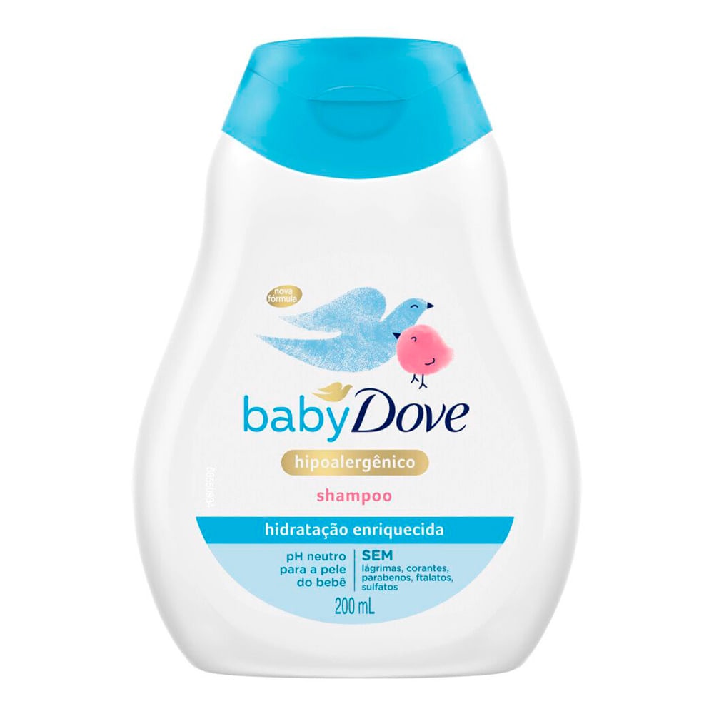 Dove Shampoo Baby Hidratação Enriquecida Hipoalergênico - 200ml