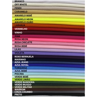 Tecido Soft Cores Lisas - 2,50 metros x 1,60metros