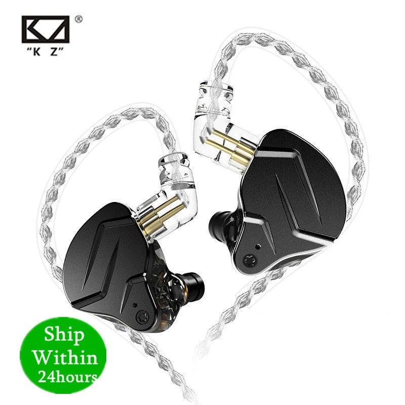 KZ ZSN Pro X Fone De Ouvido 1BA + 1DD Híbrido Driver No Alta Fidelidade Baixo Fones Monitor Metal Esporte ZSTX
