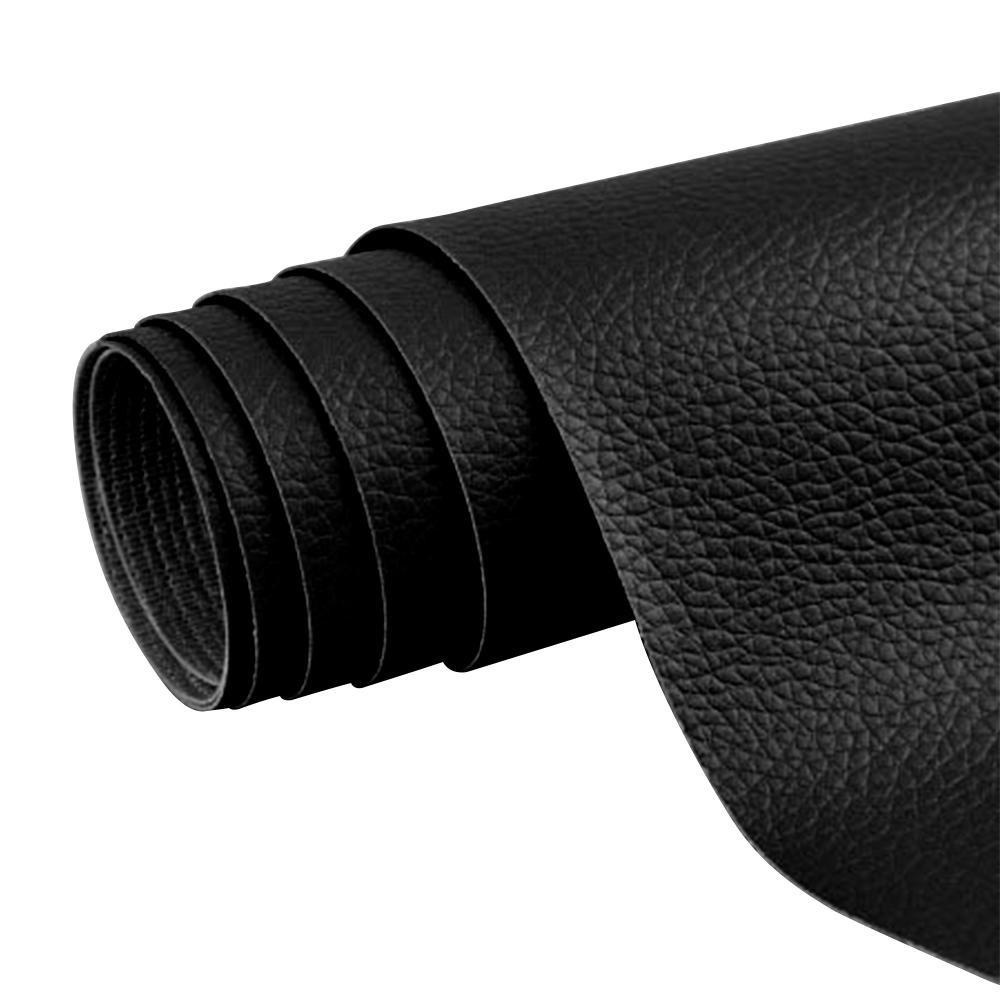Reparo Couro Sintetico Auto Adesivo Preto 50x137cm em Oferta na Shopee