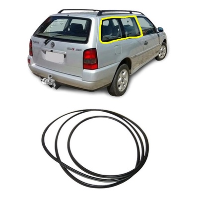 Borracha Vidro Lateral Janela Fixo Parati Bola G2 95/99 Pvc em Oferta na Shopee