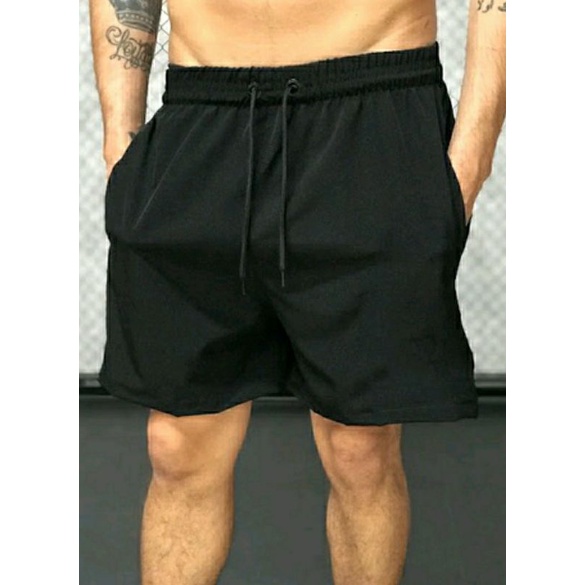 Short Elastano homem tactel Premium Básico, sem logo P M G GG