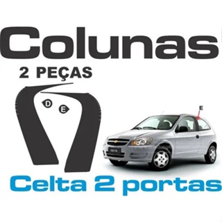 Colunas Adesivo para Carro CELTA - 2 PORTAS Acessórios para Carro MRMAGOO em Oferta na Shopee
