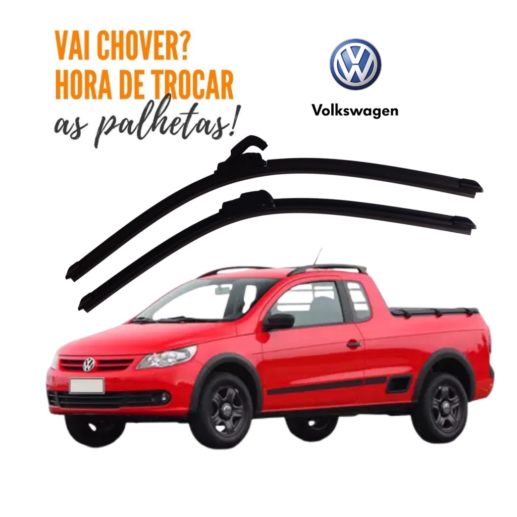 Par Palheta Limpador do Parabrisa Saveiro G5 2009 2010 em Oferta na Shopee