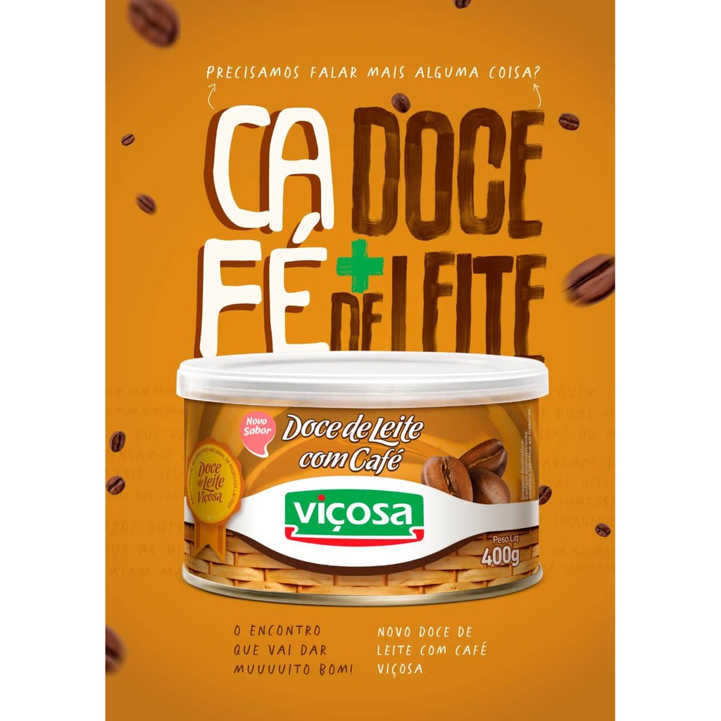 Doce De Leite Vicosa Com Cafe 400g Shopee Brasil