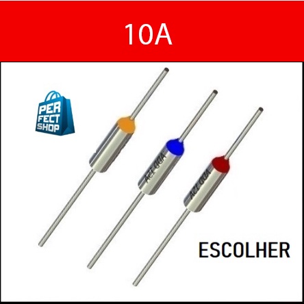 3x Fusível Térmico 10A  Escolher a Temperatura  142 160  172  185 190 210 em Oferta na Shopee