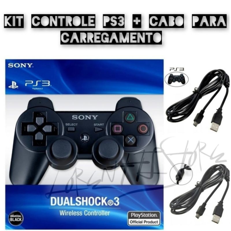 Controle Dual Shock Sem Fio para Vídeo Game Playstation 3 em Promoção na  Americanas