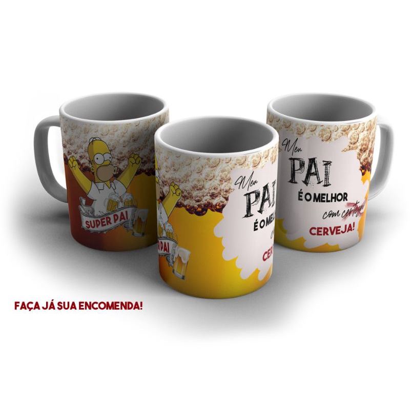 Caneca Homer Simpson dia dos pais