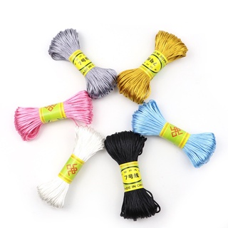 20 M / Lote Cordões De Cetim 1mm Diy Corda De Nylon Mordedor Talão Colar De Jóias Cabo