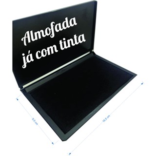 Almofada Grande para Carimbos de sacolas kraft; caixas de papelão; tag em Oferta na Shopee