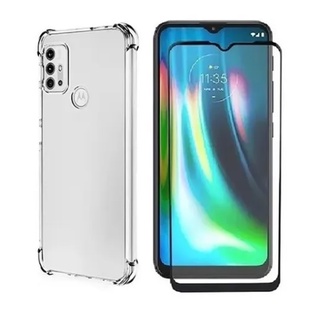 Kit Capa Anti-Impacto + Película 9D P/ Moto G30