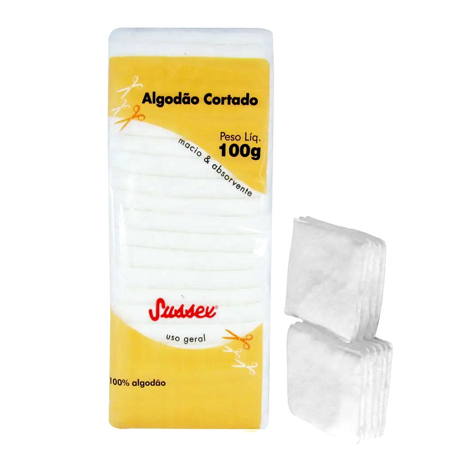 Algodão Sussex Ja Cortado 100 Gr 100% Algodão