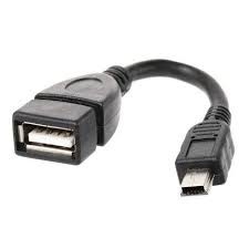 Cabo Otg V3 Mini Usb Adap Pendrive Som Automotivo Tablet